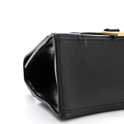 Balenciaga Shiny Box Calfskin Small Hourglass Top Handle Bag Black 11 of 14