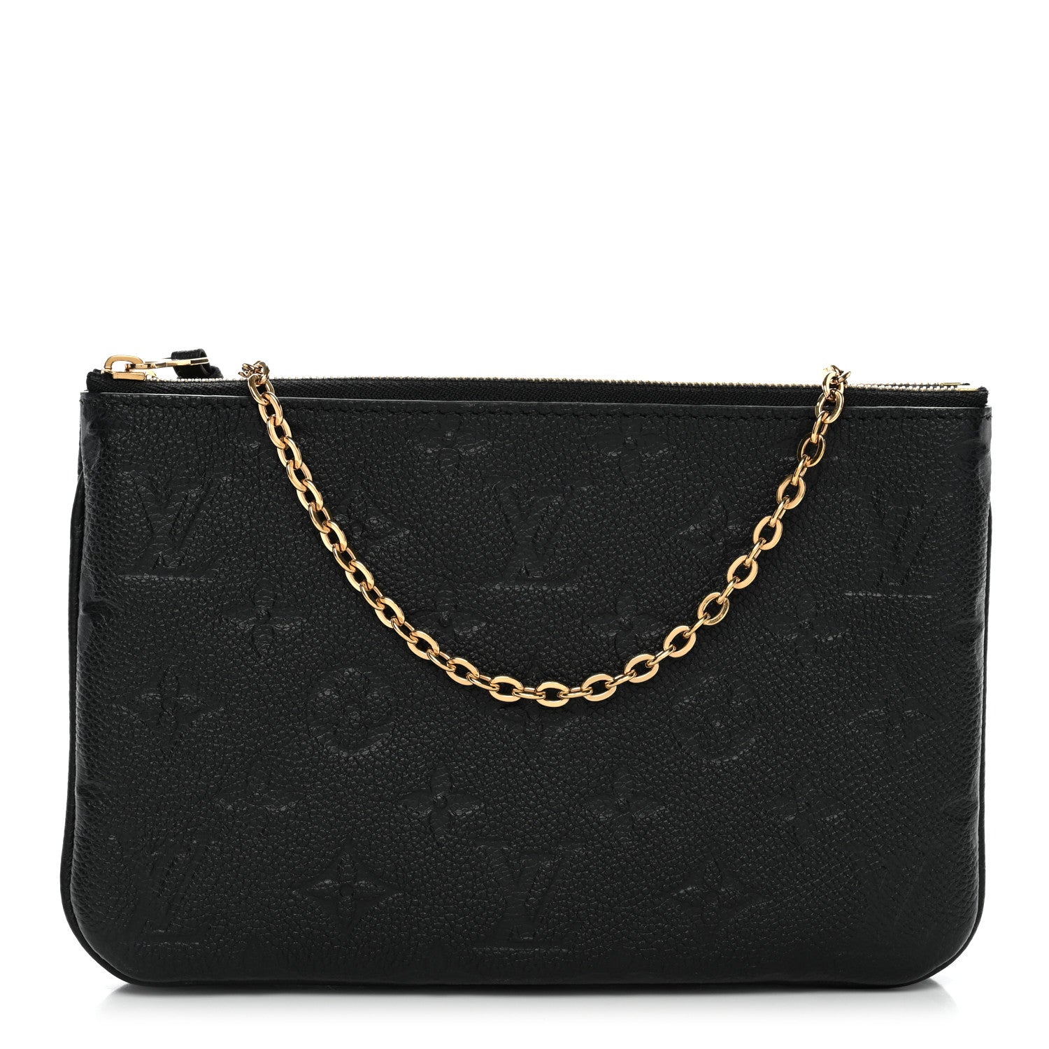 Louis Vuitton Empreinte Double Zip Pochette Black 1 of 10