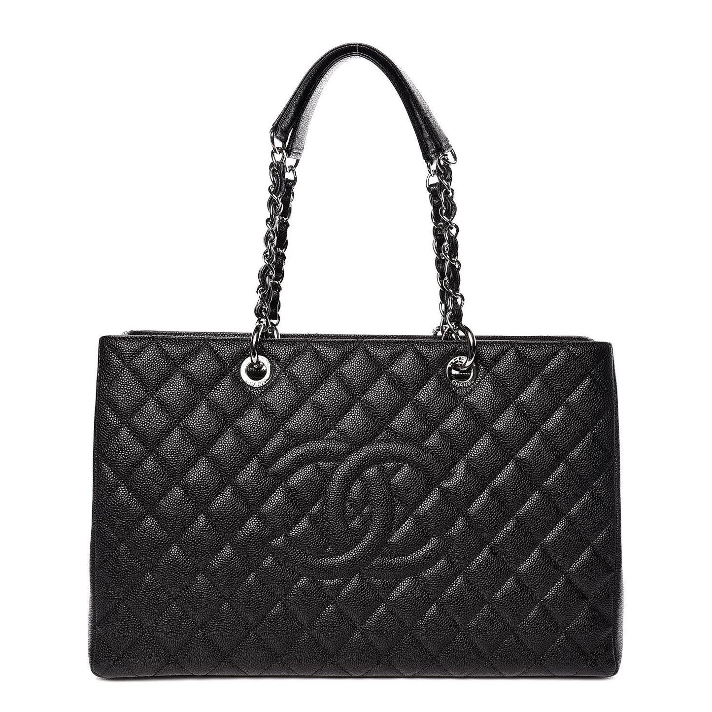 Caviar Quilted XL Grand Shopping Tote GST Black