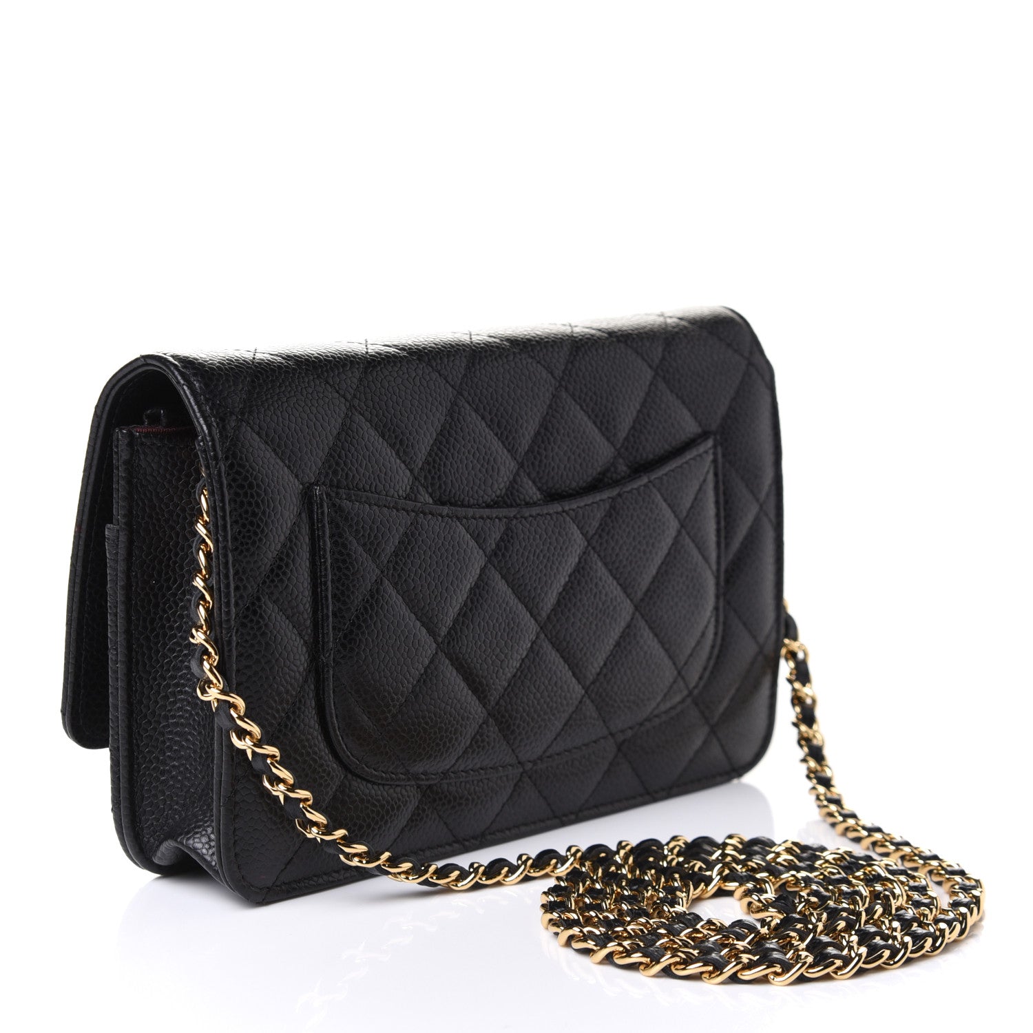 Chanel Caviar Quilted Wallet On Chain WOC Black 2 of 10