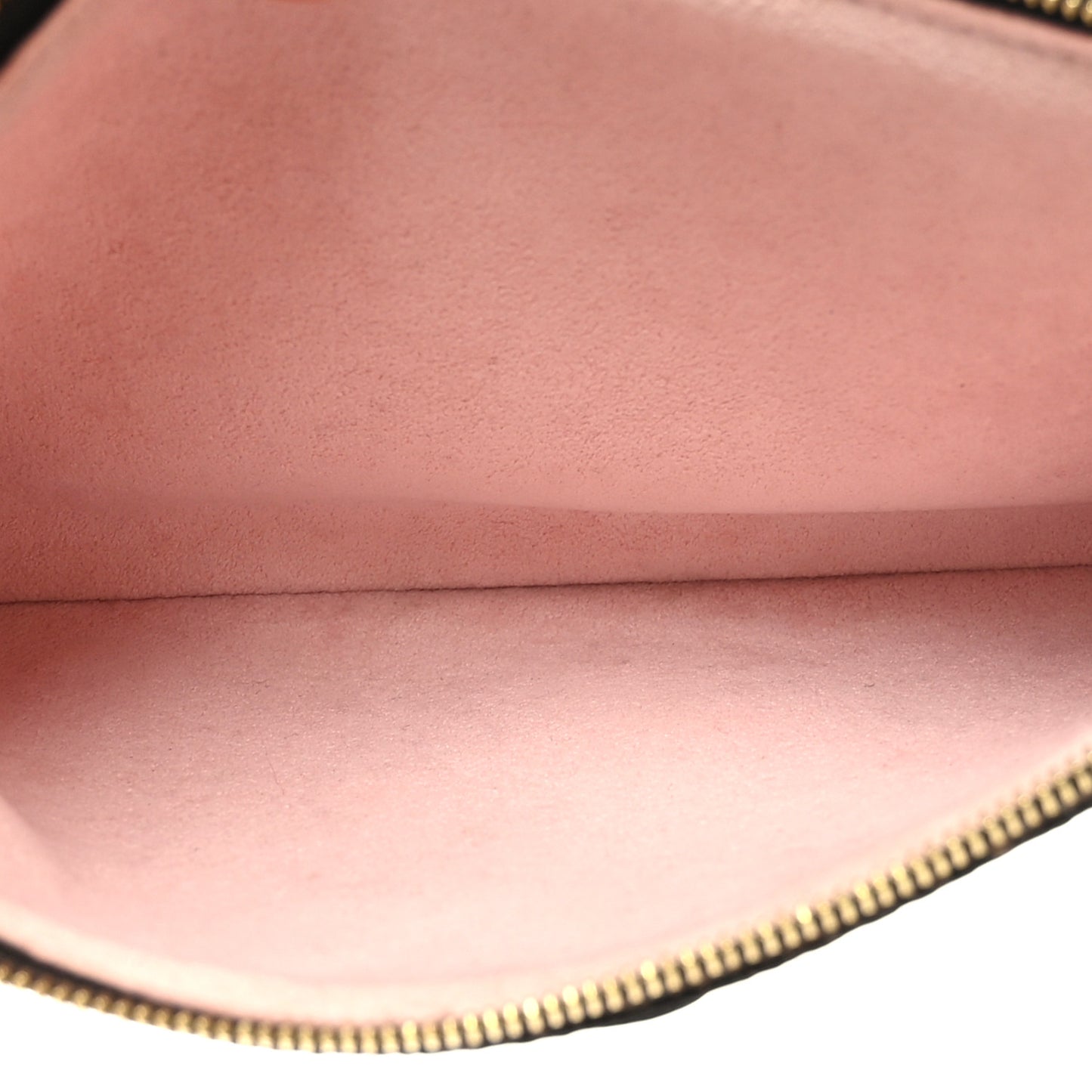 Monogram Blooming Flowers Double Zip Pochette