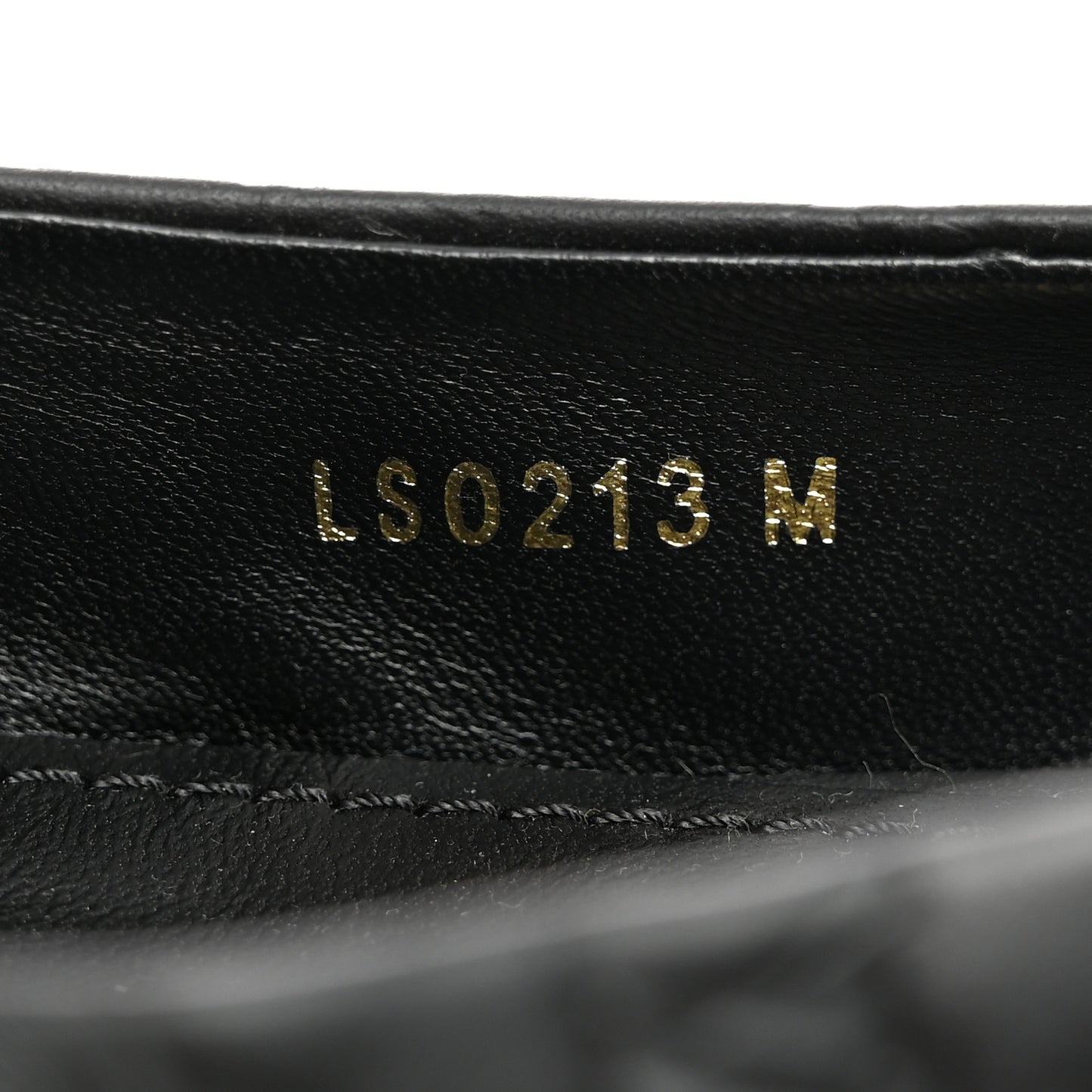 Nappa Monogram Embossed Ballet Flats 38 Black