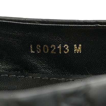 Louis Vuitton Nappa Monogram Embossed Ballet Flats 38 Black 7 of 9