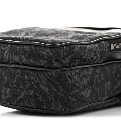 Versace Fabric Jacquard Calfskin Small Barocco Crossbody Bag Black 9 of 11