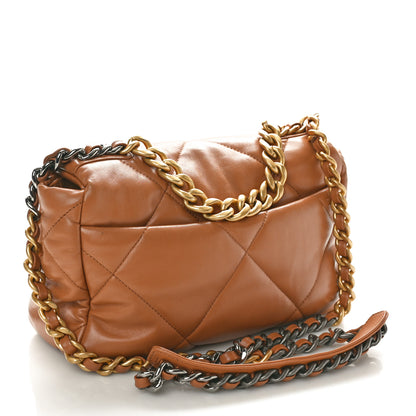 Chanel Lambskin Quilted Medium Chanel 19 Flap Brown 2 of 10