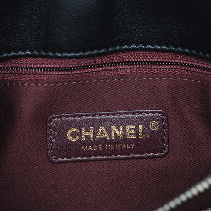 Chanel Shiny Sheepskin Quilted Small Trapezio Flap Black 6 of 7