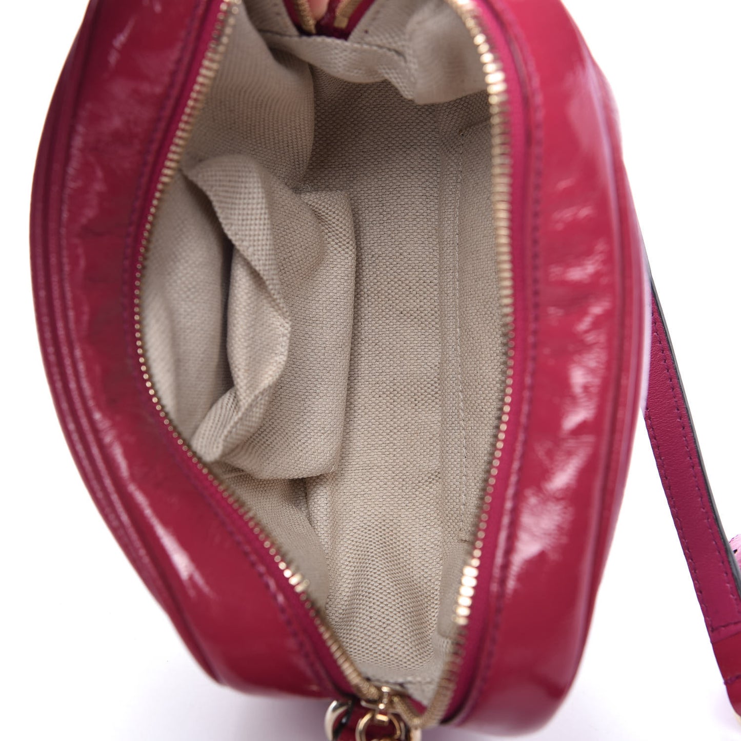 Soft Patent Small Soho Disco Bag Bright Bougainvillea