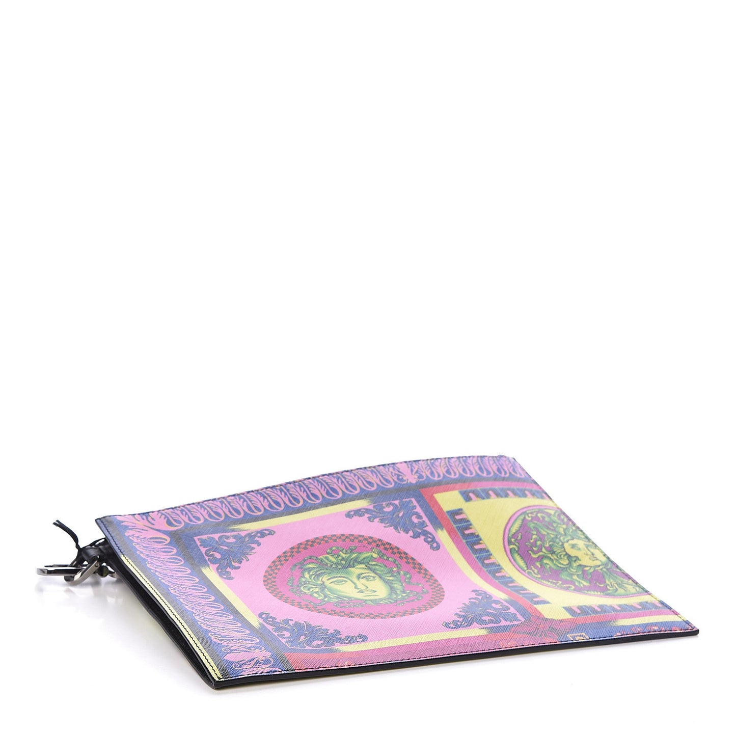 Vitello Saffiano Print Pouch Multicolor