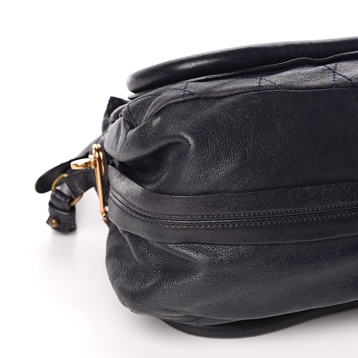 Sheepskin Stitched Medium Paraty Navy