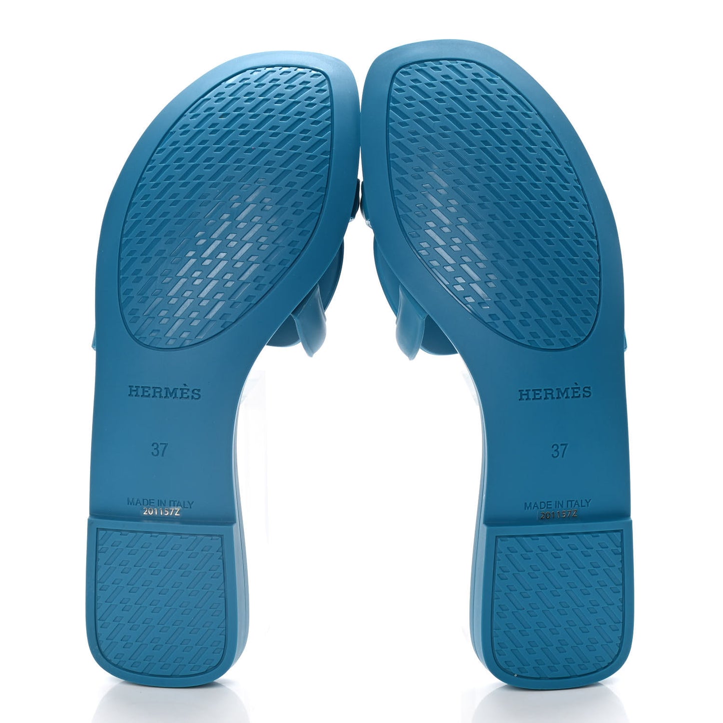 Rubber Aloha Sandals 37 Bleu Vif