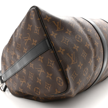 Louis Vuitton Monogram Macassar Keepall Bandouliere 45 7 of 9