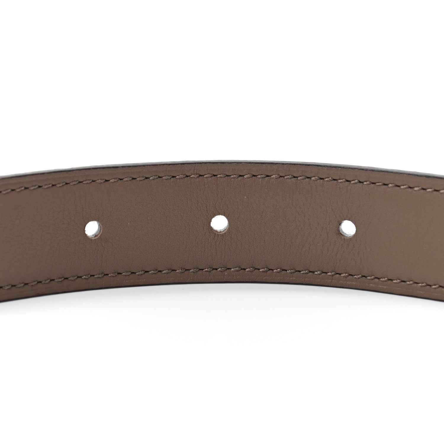 Hermes Epsom Swift 24mm Mini H Belt 85 34 Etoupe White 4 of 5