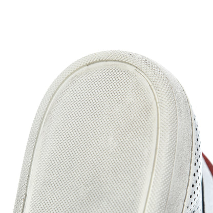 Saint Laurent Metallic Calfskin Perforated Court Classic SL/10H High Top Sneakers 41.5 Silver 13 of 17