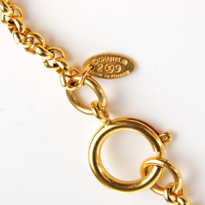 Chanel CC Pendant Necklace Gold 3 of 3