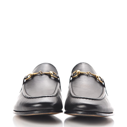 Gucci Calfskin Womens Jordaan Loafers 37.5 Black 2 of 9