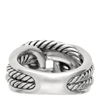 David Yurman Sterling Silver Woven Cable Ring 52 6 3 of 5