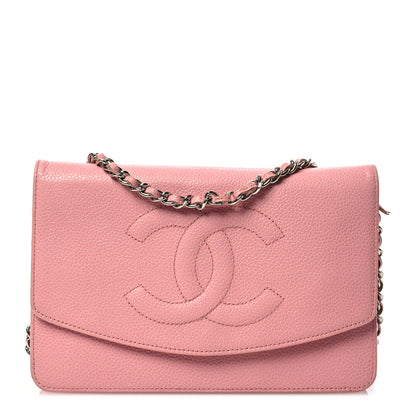 Chanel Caviar Timeless CC Wallet on Chain WOC Pink 1 of 15