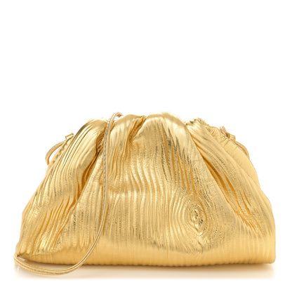 Bottega Veneta Metallic Bark Calfskin The Mini Pouch Gold 1 of 11