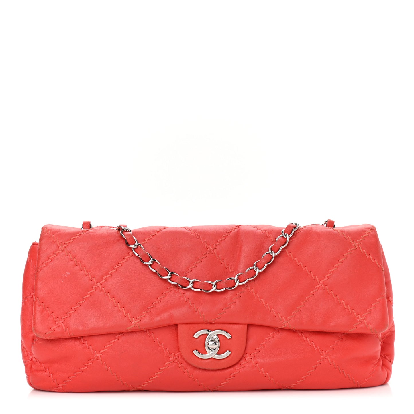 Calfskin Ultimate Stitch Flap Red
