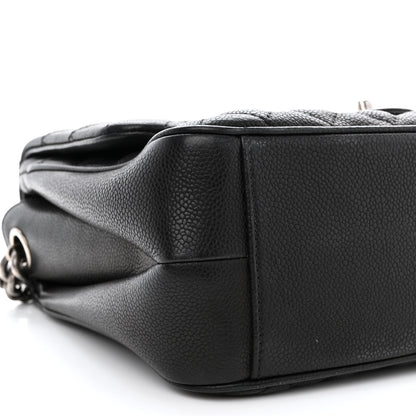Chanel Caviar Quilted Medium Rock In Rome Single Flap Black 12 of 18