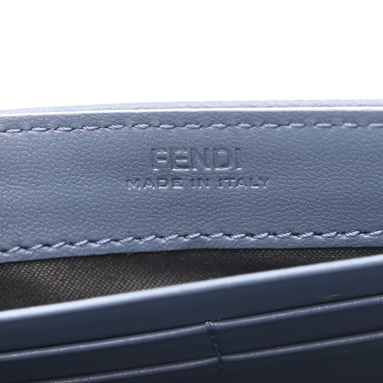 Fendi Nappa Matisse FF Embossed Continental Wallet On Chain Mirto 7 of 11