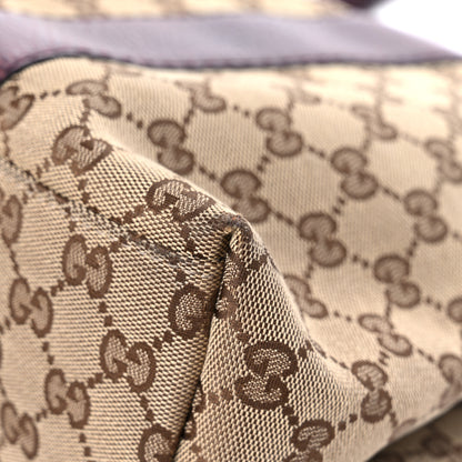 Gucci Monogram Medium Bamboo Bar Tote Bordeaux 9 of 21