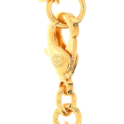 Chanel Metal Enamel CC Chain Necklace Pendant Gold Black 5 of 6