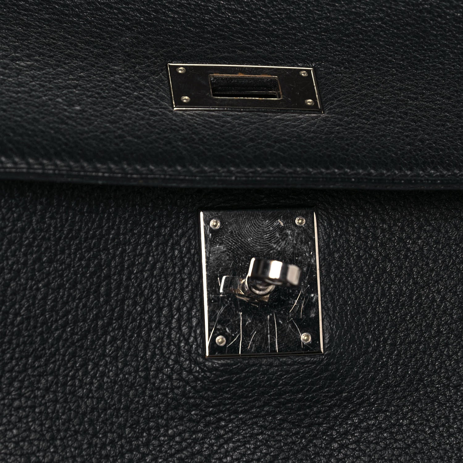 Hermes Taurillon Clemence Kelly Retourne 35 Black 14 of 19