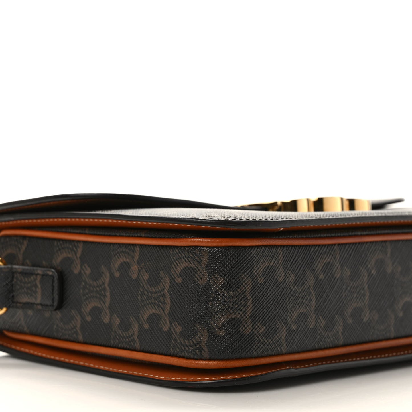 Calfskin Triomphe Canvas Medium Triomphe Tan