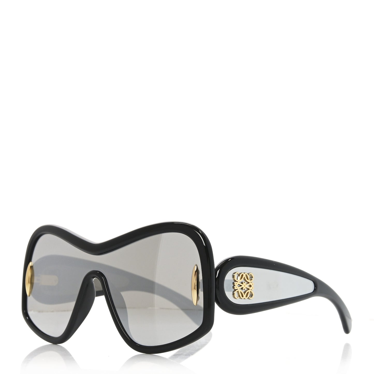 Acetate Mirror Mask Sunglasses LW40131I Black Smoke