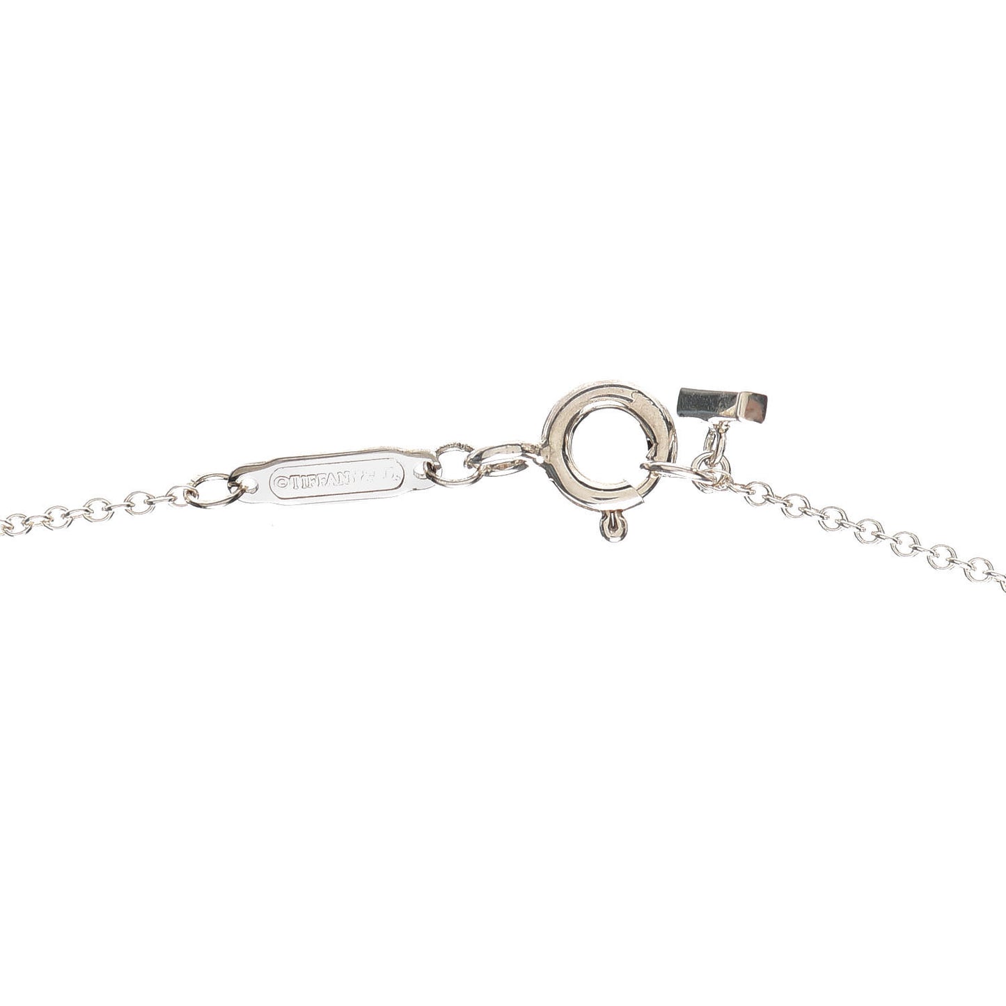 Sterling Silver Large T Smile Pendant Necklace