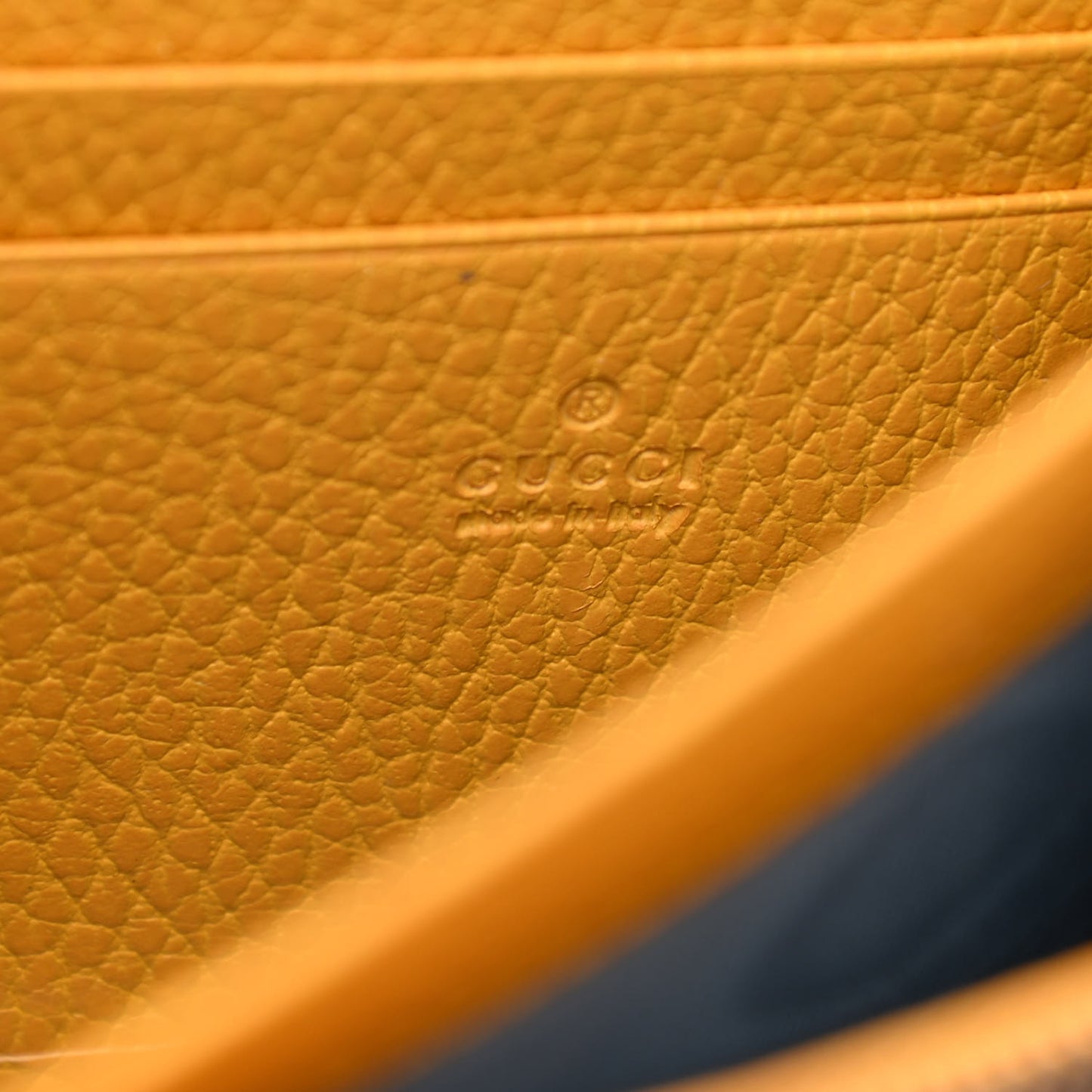 Calfskin Garden Dionysus Chain Wallet Yellow