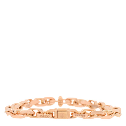 Tiffany 18K Rose Gold Narrow 1837 Makers Chain Bracelet 3 of 4