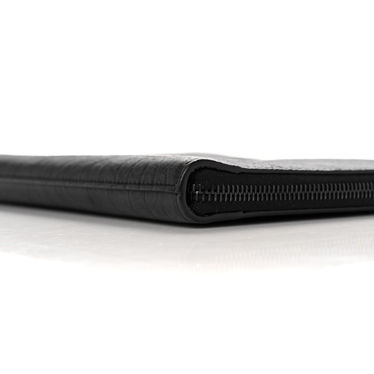 Calfskin Crocodile Embossed Monogram iPad Case Black