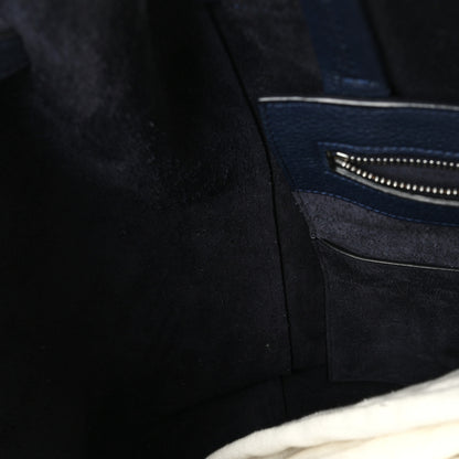 Celine Soft Grained Calfskin Small Belt Cabas Phantom Navy 11 of 14