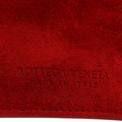 Bottega Veneta Suede Shearling Maxi Intrecciato Small Arco Tote Red 7 of 10