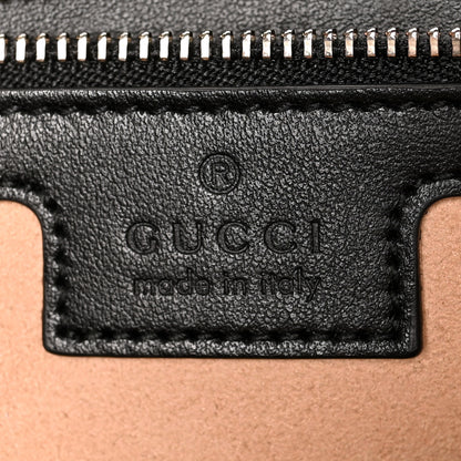Gucci Calfskin Matelasse Aria Medium GG Marmont Shoulder Bag Black 6 of 10