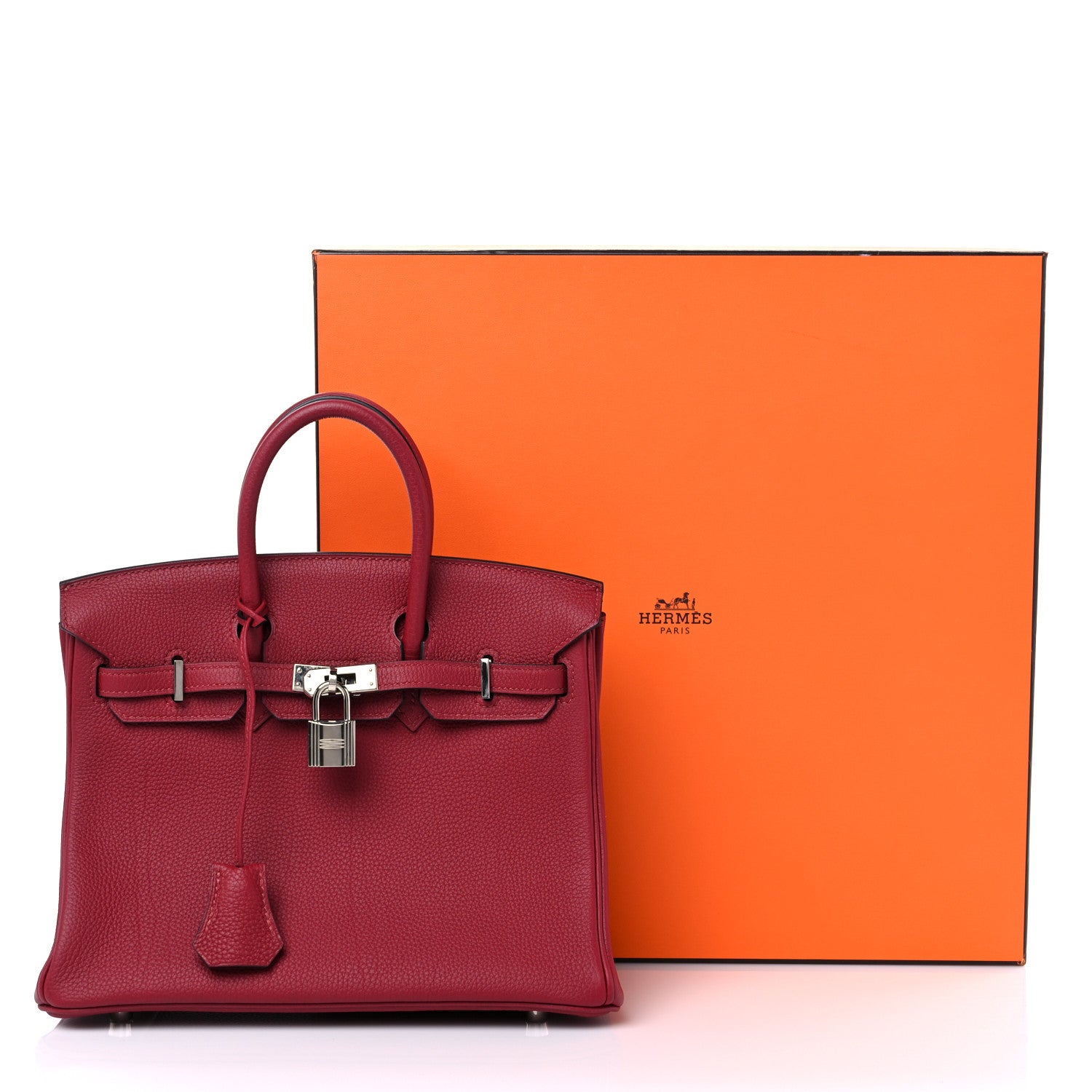 Hermes Togo Birkin 25 Rouge Grenat 11 of 11