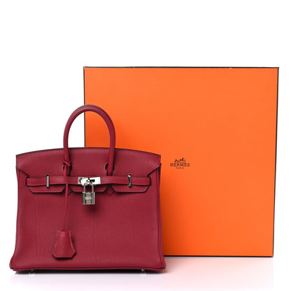 Hermes Togo Birkin 25 Rouge Grenat 11 of 11