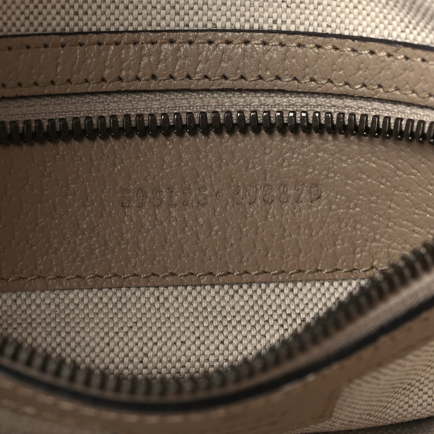 GG Supreme Monogram Textured Dollar Calfskin Web Small Ophidia Half Moon Hobo Beige Mystic White Oatmeal