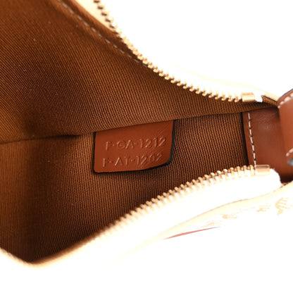 Celine Canvas Calfskin Ava Triomphe Shoulder Bag White 7 of 10