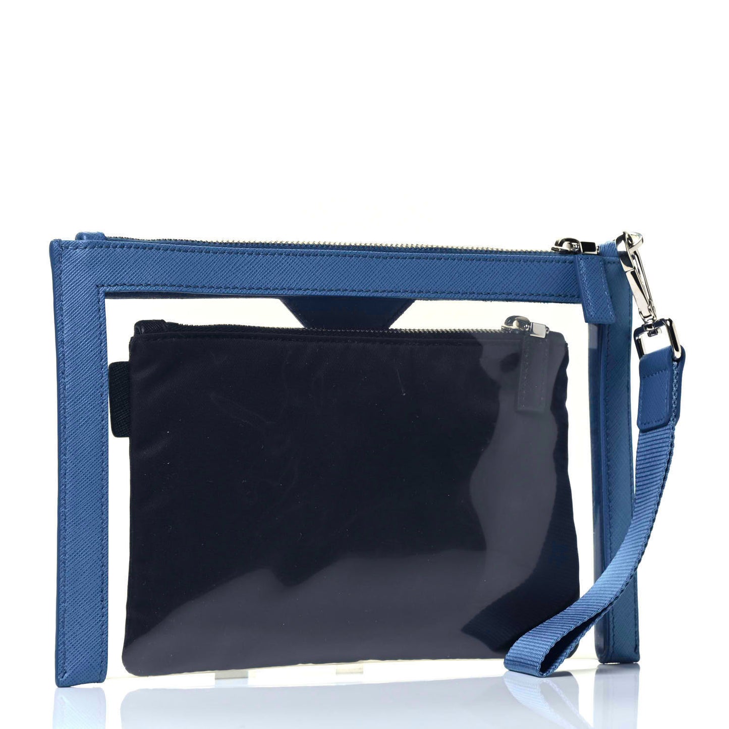Saffiano PVC Wristelt Pouch Marea