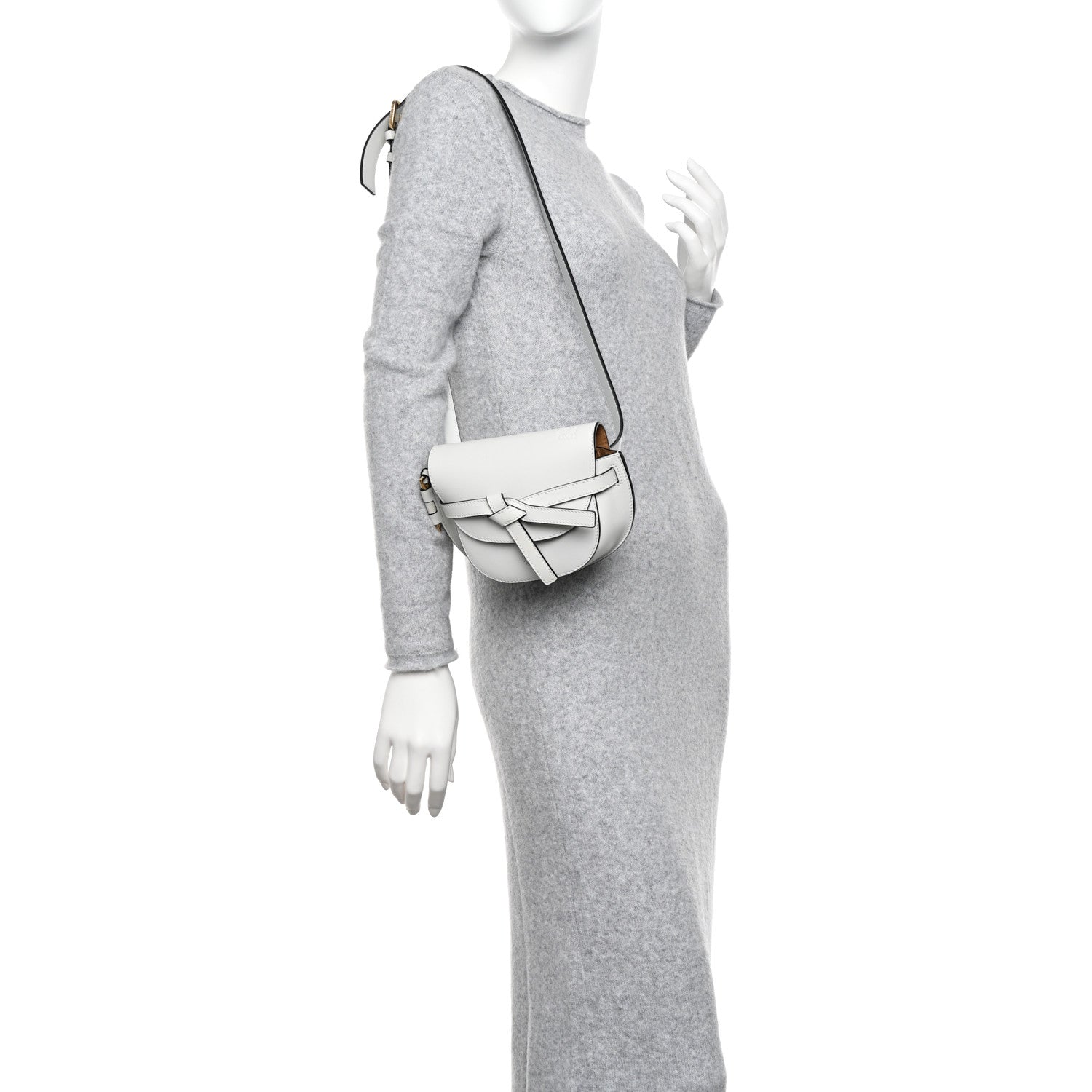 Loewe Calfskin Mini Gate Belt Bag Kaolin 2 of 9