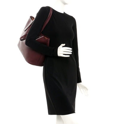 Burberry Grainy Calfskin Medium Honeybrook Tote Dark Plum 2 of 7