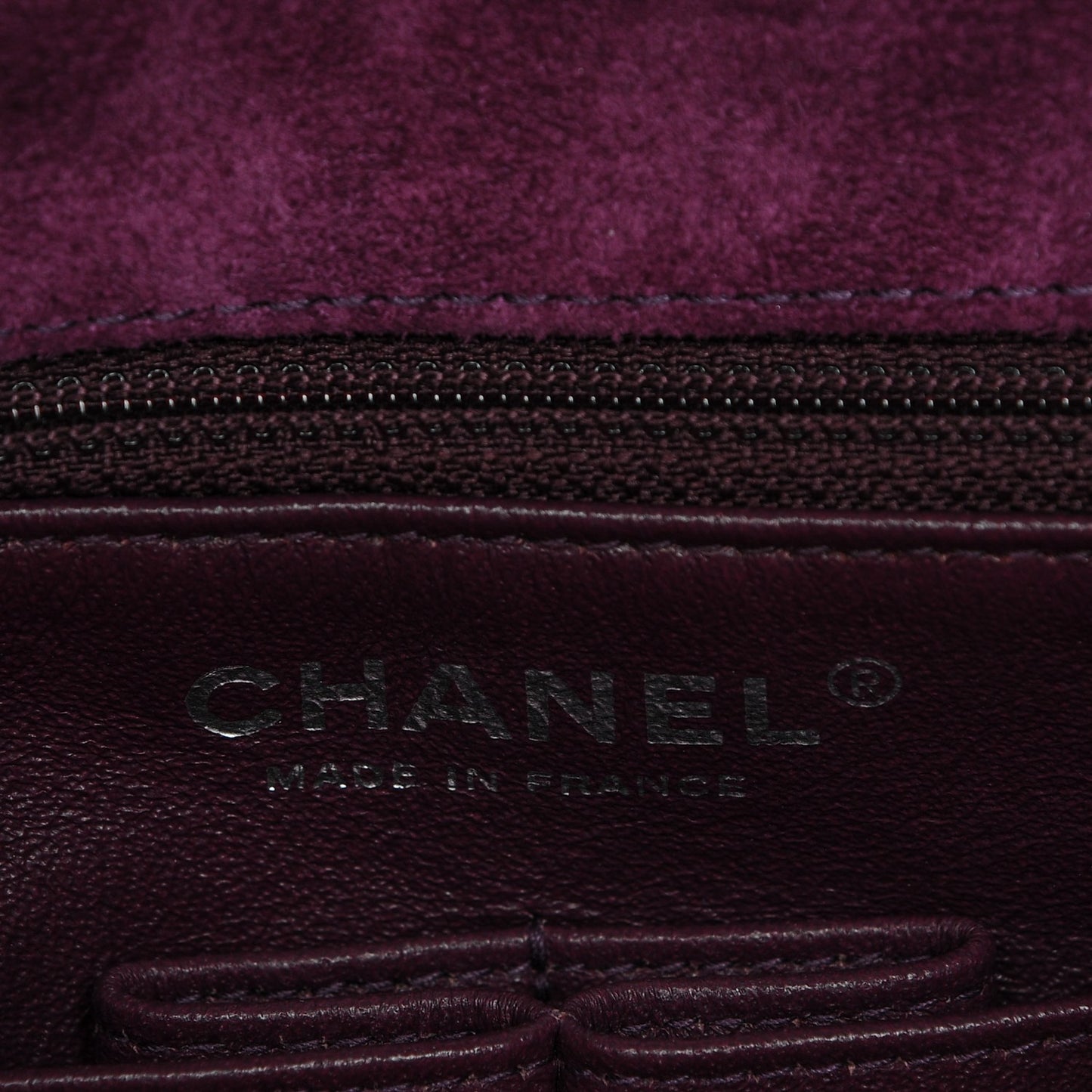 Suede Lambskin Scallop Quilted Medium Pagoda Flap Purple