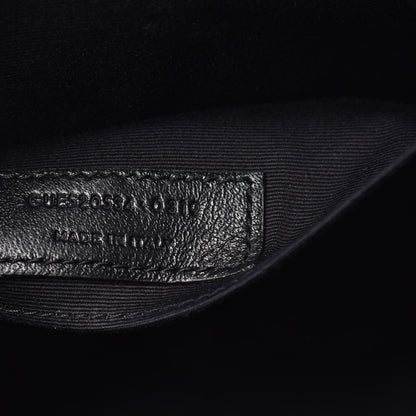 Saint Laurent Calfskin Matelasse Monogram Lou Camera Bag Black 7 of 10