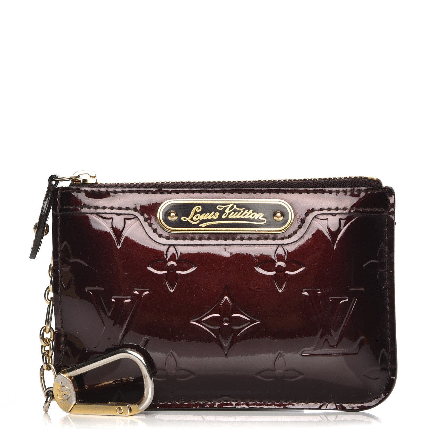 Louis Vuitton Vernis Key Pouch Amarante 1 of 9