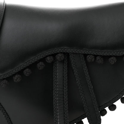Christian Dior Calfskin Pom Pom Saddle Bag Black 8 of 10