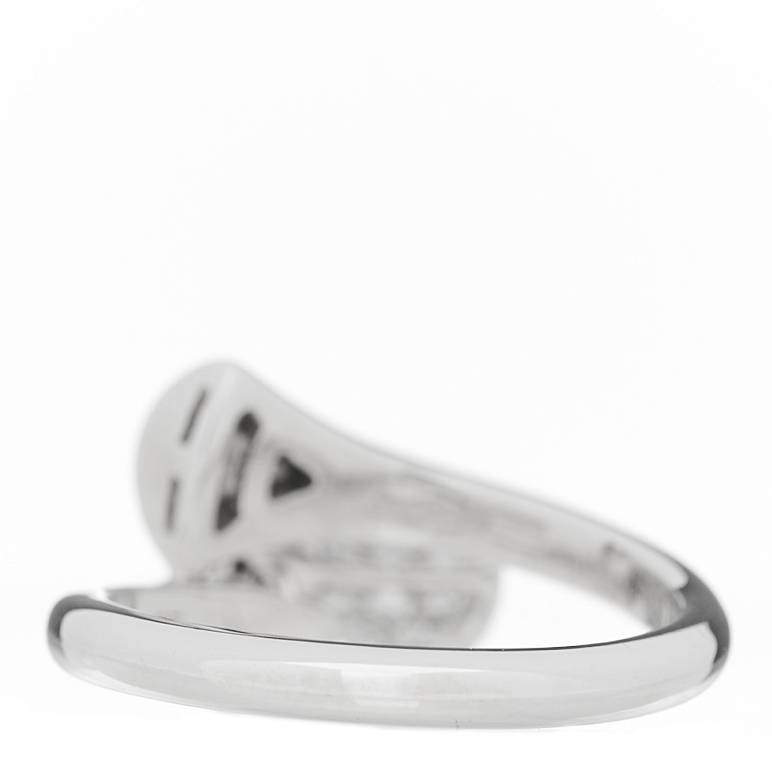 Bulgari 18K White Gold Diamond Divas' Dream Ring 50 5.5 3 of 5
