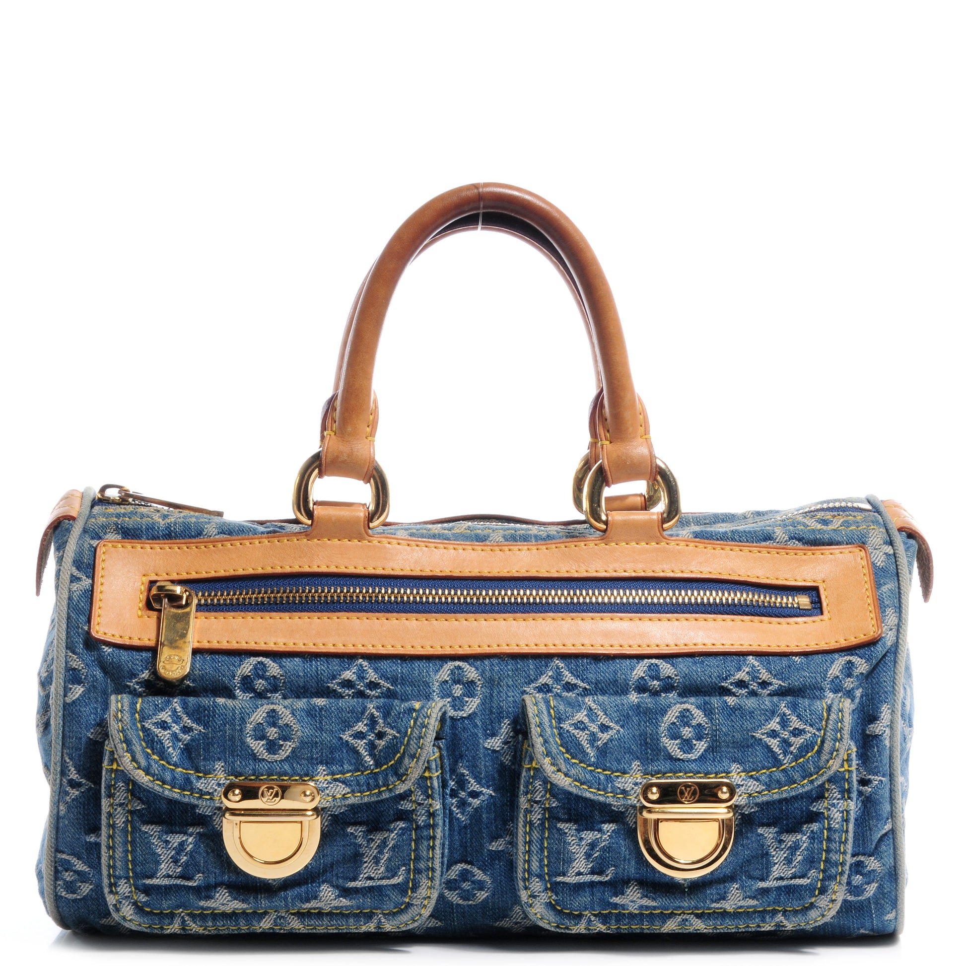 Louis Vuitton Monogram Denim Neo Speedy Blue 1 of 7